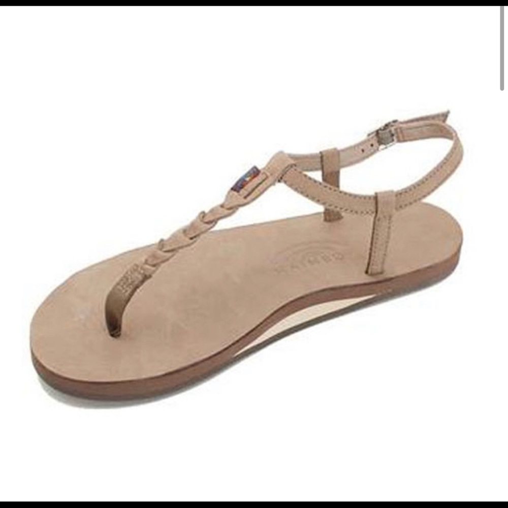 Size 9 Rainbow Braided Thong Sandal